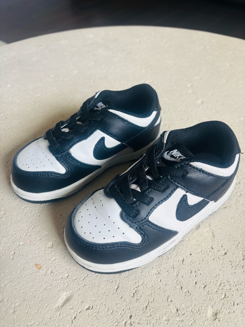 Toddler's Nike Dunk Low "Panda" White/Black-White 8C
